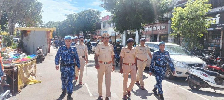 शिवप्रहार न्यूज - श्रीरामपुरात पोलीसांचा रुचमार्च…