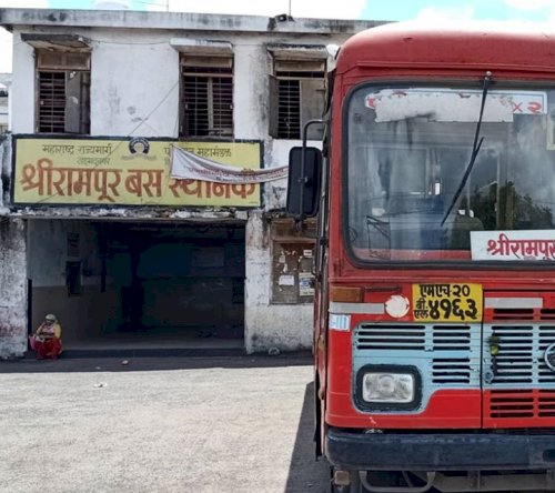 शिवप्रहार न्युज -  श्रीरामपूर बस स्टँडवर  महिलेचे गंठन मारले...