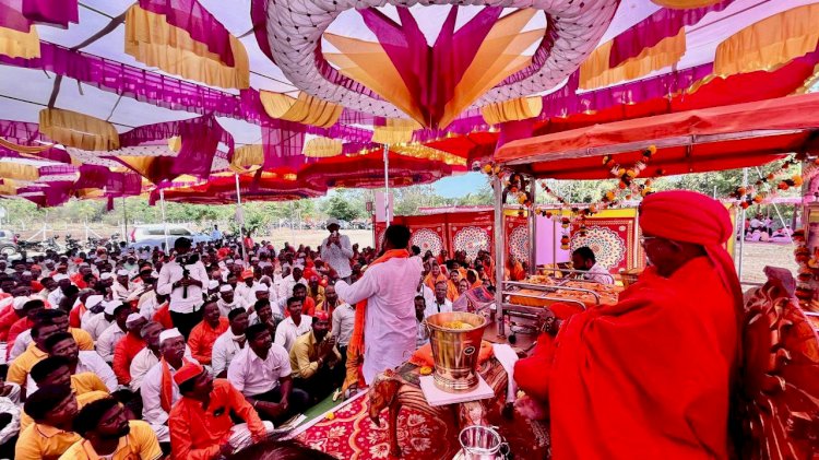 शिवप्रहार न्युज - सातपूर-नाशिकच्या मेळाव्यात "शिवप्रहार"चा शांतिगिरी महाराजांना जाहीर पाठिंबा....